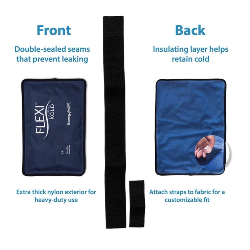 FlexiKold Gel Cold Pack Therapy Half Size 7.5"x11" - Blue